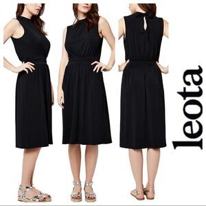NEW! LEOTA Ladies Aria Dress in Color Black Perfect LBD!